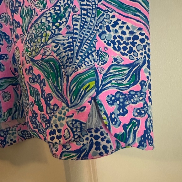 Lilly Pulitzer Pink and Blue Patterned Shorts - Picture 5 of 6